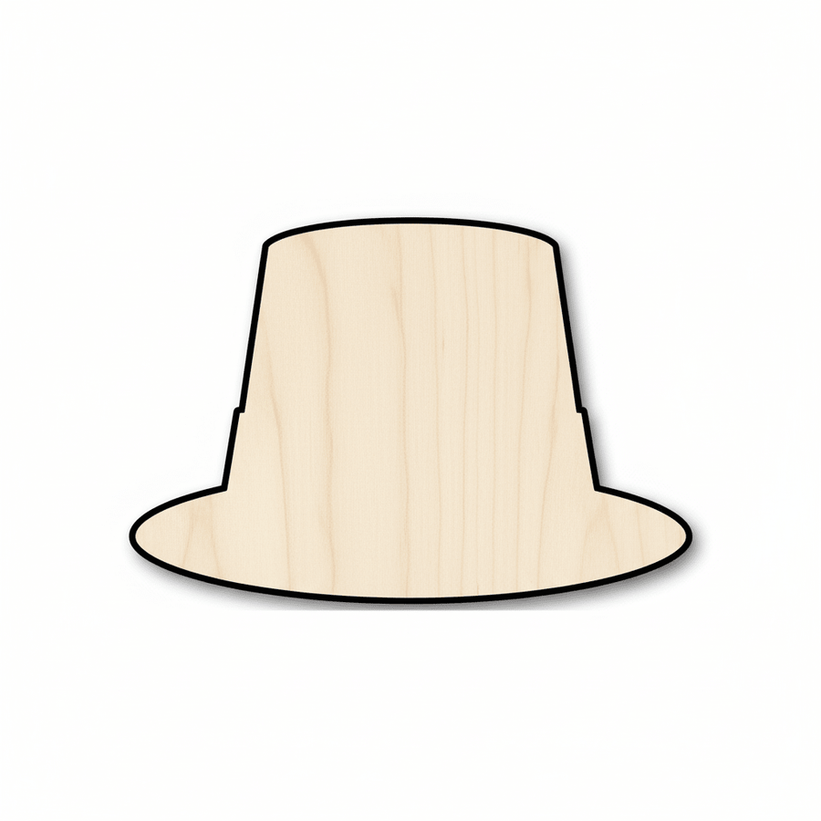 Wood Leprechaun Hat - St Patricks Craft Shapes | Baltic Birch Plywood Blank Door Hanger Wooden Cutout Cut Outs - Unfinished - NameSigns.com