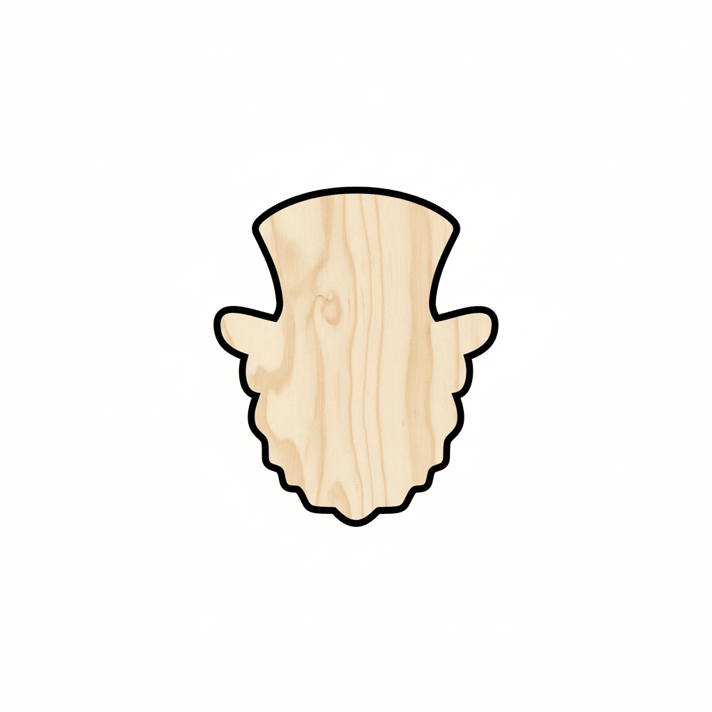 Wood Leprechaun - St Patricks Decor | DIY Wooden Cutouts & Craft Shapes Blank Door Hanger Wooden Cutout Cut Outs - Unfinished - NameSigns.com