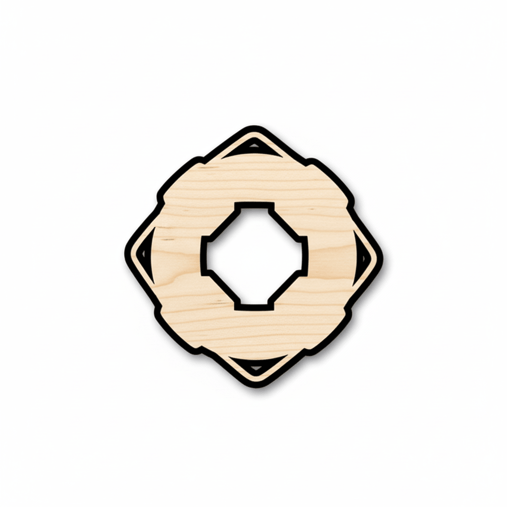 Wood Lifebuoy | Laser Cut Wood Shapes - Birch Plywood Crafts Blank Door Hanger Wooden Cutout Cut Outs - Unfinished - NameSigns.com