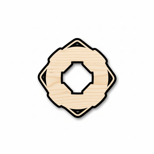 Wood Lifebuoy | Laser Cut Wood Shapes - Birch Plywood Crafts Blank Door Hanger Wooden Cutout Cut Outs - Unfinished - NameSigns.com
