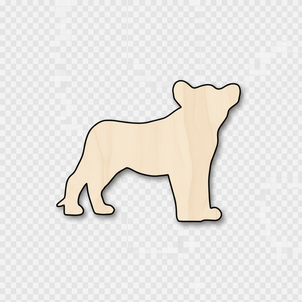 Wood Lion - Baltic Birch Plywood Wooden Animal Shape 46" DIY Craft Project Blank Door Hanger Wooden Cutout Cut Outs - Unfinished - NameSigns.com