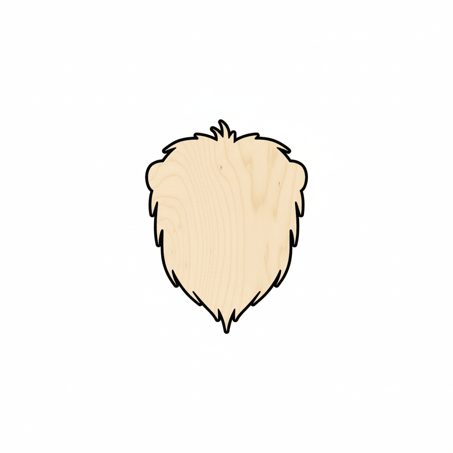 Wood Lion Head – Laser Cut Baltic Birch Plywood Craft Project Supplies Blank Door Hanger Wooden Cutout Cut Outs - Unfinished - NameSigns.com