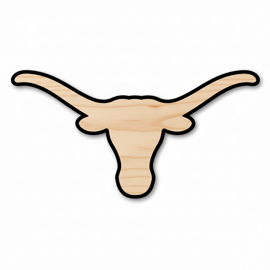 Wood Longhorn – DIY Wood Projects | Texas Western Decor 46" Blank Door Hanger Wooden Cutout Cut Outs - Unfinished - NameSigns.com
