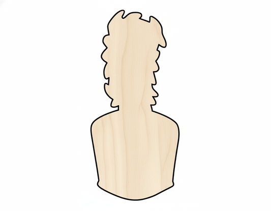 Wood Marching Band Shako Hat Silhouette - Craft - Blank Door Hanger Wooden Cutout Cut Outs - Unfinished - NameSigns.com