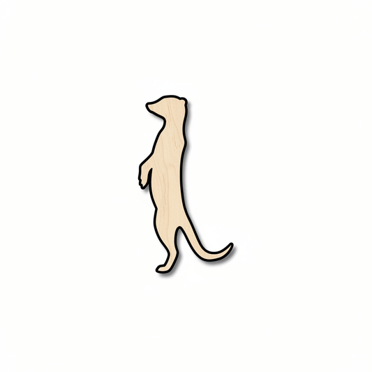 Wood Meerkat – DIY Wooden Meerkat Craft Project Supplies Up to 46" Blank Door Hanger Wooden Cutout Cut Outs - Unfinished - NameSigns.com