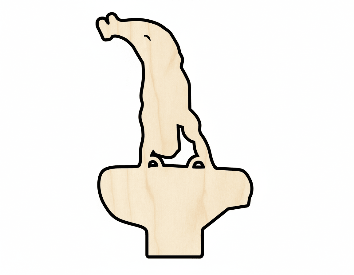 Wood Men's Vault Shape DIY Craft Cutout Blank Door Hanger Wooden Cutout Cut Outs - Unfinished - NameSigns.com