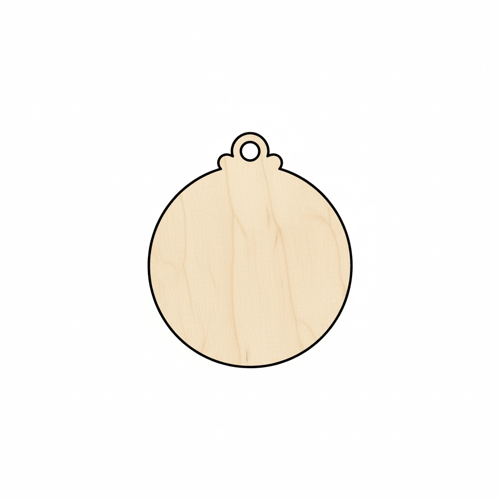 Wood Ornament – Birch Plywood Shapes | DIY Christmas Craft Supplies Blank Door Hanger Wooden Cutout Cut Outs - Unfinished - NameSigns.com