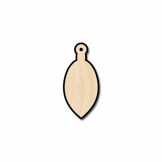 Wood Ornament – Egg Shaped Baltic Birch Plywood Cutout for Crafts Blank Door Hanger Wooden Cutout Cut Outs - Unfinished - NameSigns.com