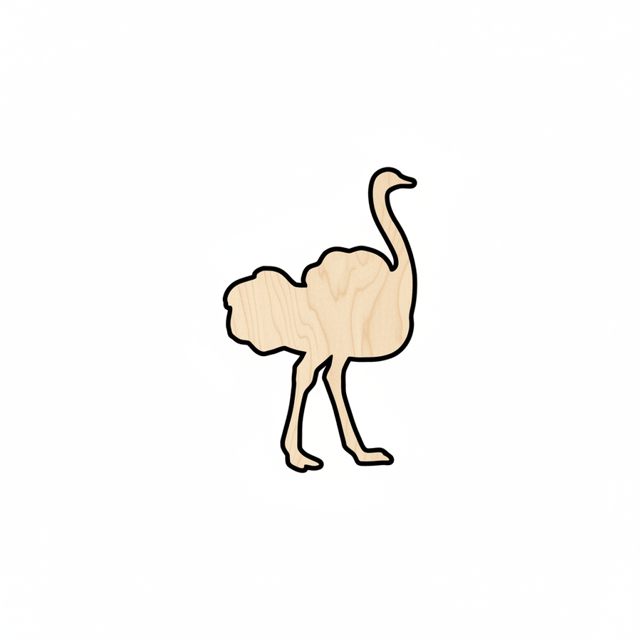 Wood Ostrich – Wildlife Wooden Art | DIY Wood Projects 46" Blank Door Hanger Wooden Cutout Cut Outs - Unfinished - NameSigns.com