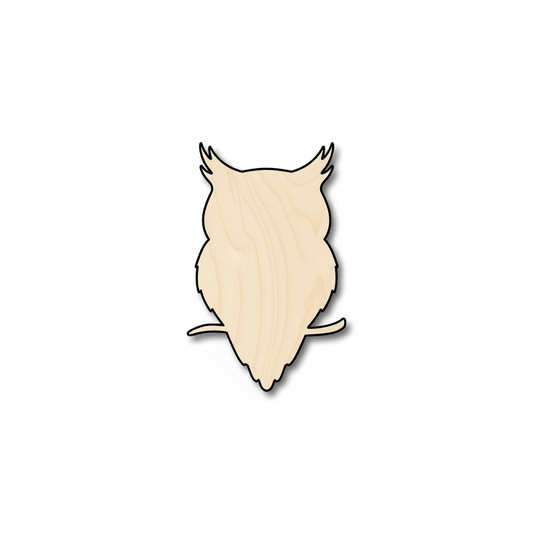 Wood Owl – DIY Wooden Animals | Natural Wood Decor & Craft Shapes Blank Door Hanger Wooden Cutout Cut Outs - Unfinished - NameSigns.com