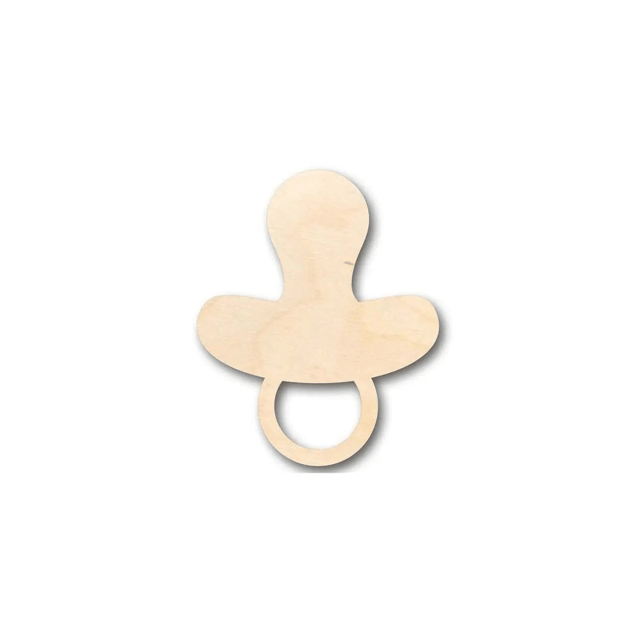 Wood Pacifier – Baltic Birch Plywood Laser Cut Wood Art Shape Blank Door Hanger Wooden Cutout Cut Outs - Unfinished - NameSigns.com