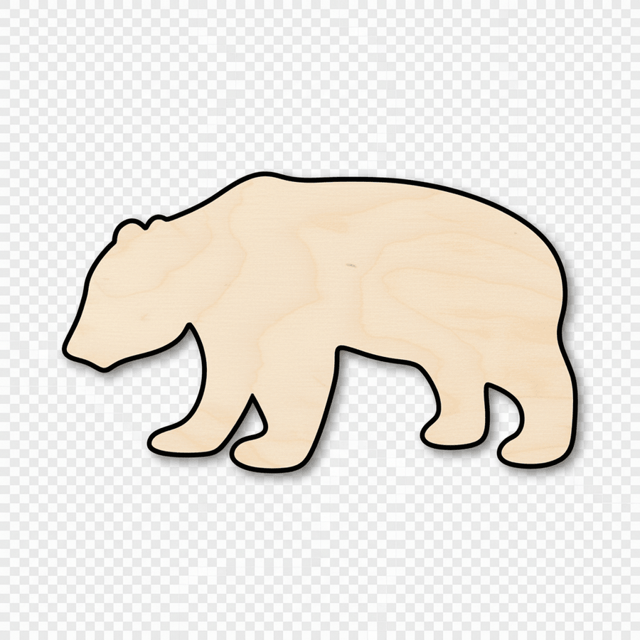 Wood Panda – Wooden Animal Cutouts for DIY Wood Crafts Up to 46" Blank Door Hanger Wooden Cutout Cut Outs - Unfinished - NameSigns.com