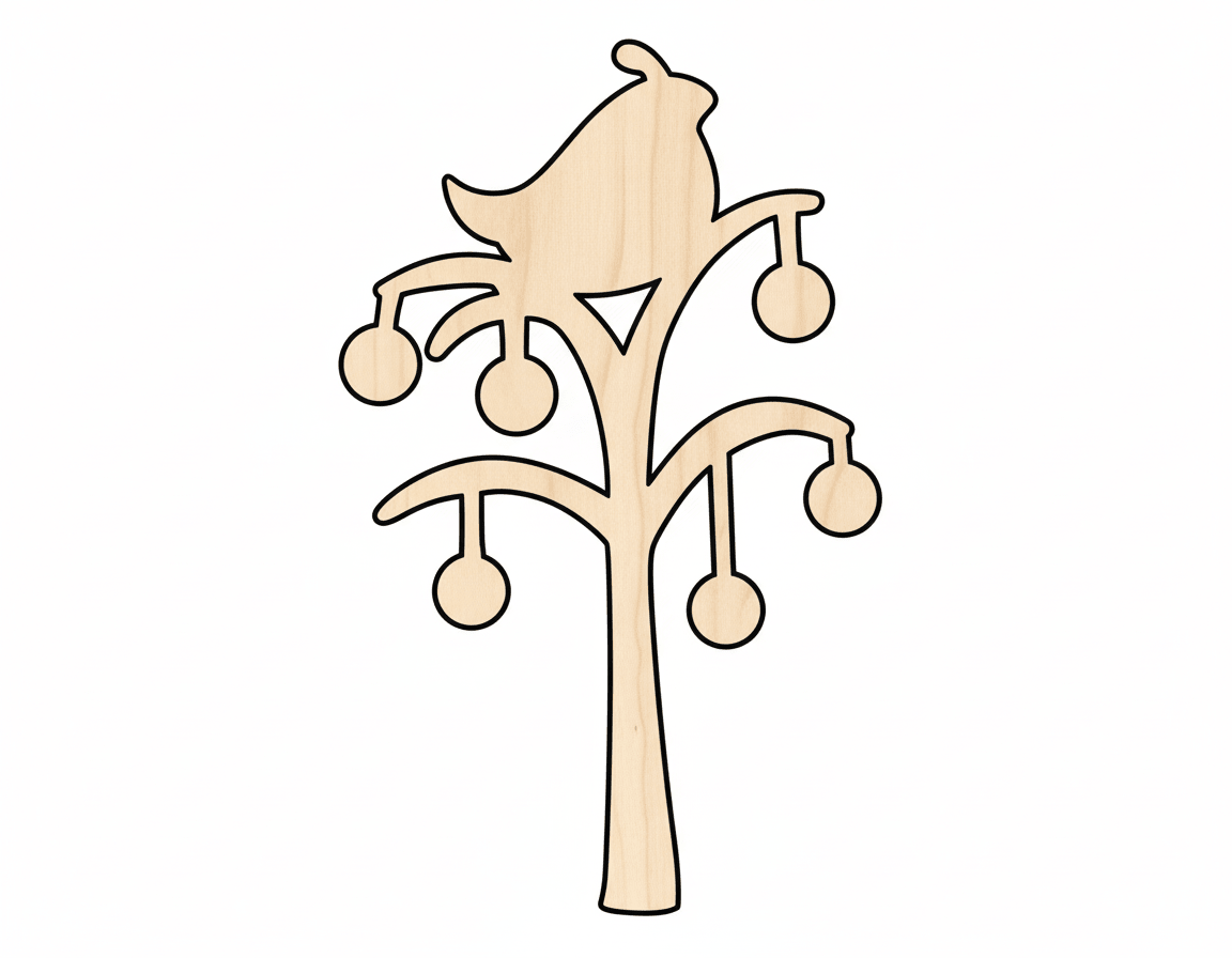 Wood Partridge - Pear Shaped Wood Craft Shapes | Baltic Birch Plywood Blank Door Hanger Wooden Cutout Cut Outs - Unfinished - NameSigns.com