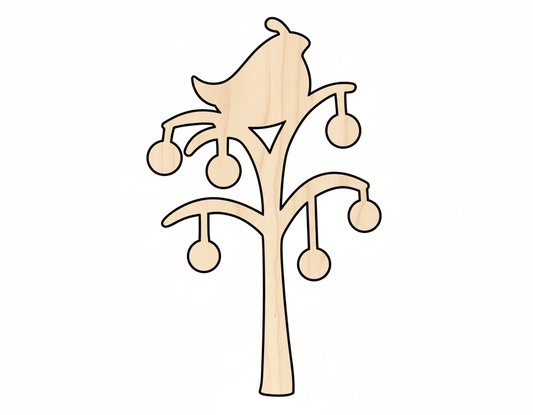 Wood Partridge - Pear Shaped Wood Craft Shapes | Baltic Birch Plywood Blank Door Hanger Wooden Cutout Cut Outs - Unfinished - NameSigns.com