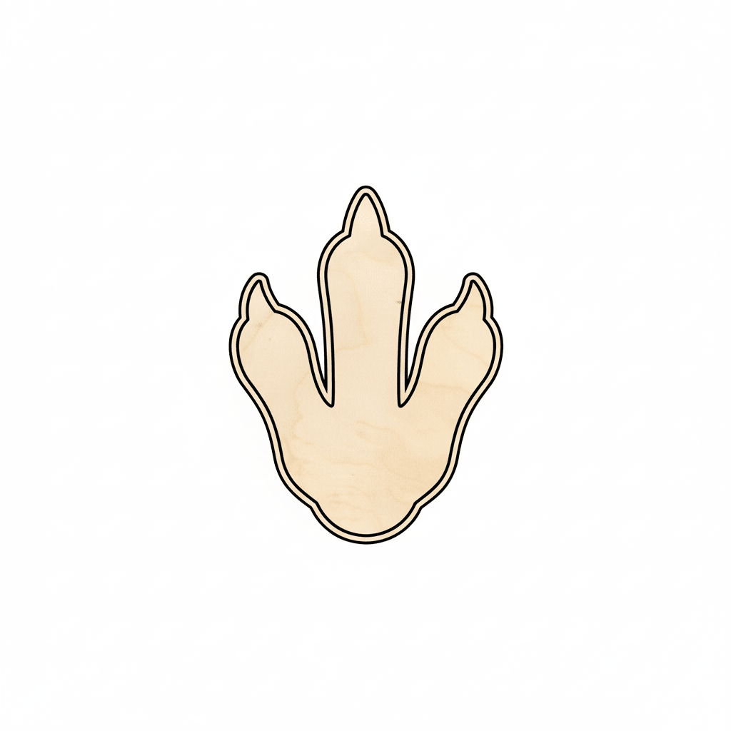 Wood Penguin Foot – Natural Wood Cutouts for DIY Crafts Up to 46" Blank Door Hanger Wooden Cutout Cut Outs - Unfinished - NameSigns.com