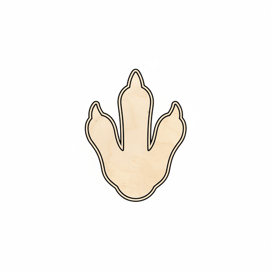 Wood Penguin Foot – Natural Wood Cutouts for DIY Crafts Up to 46" Blank Door Hanger Wooden Cutout Cut Outs - Unfinished - NameSigns.com