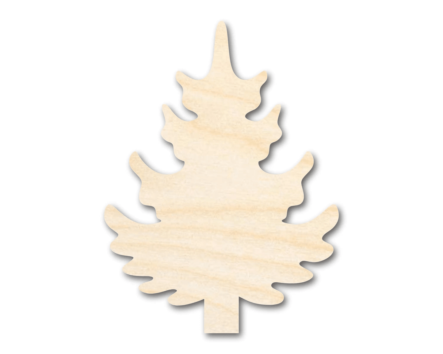 Wood Pine Tree – Laser Cut Wood Craft Cutout for DIY Decoration Blank Door Hanger Wooden Cutout Cut Outs - Unfinished - NameSigns.com