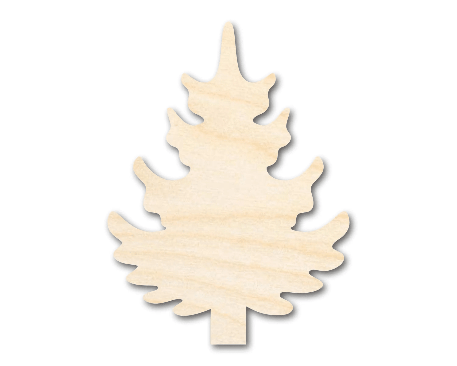 Wood Pine Tree – Laser Cut Wood Craft Cutout for DIY Decoration Blank Door Hanger Wooden Cutout Cut Outs - Unfinished - NameSigns.com