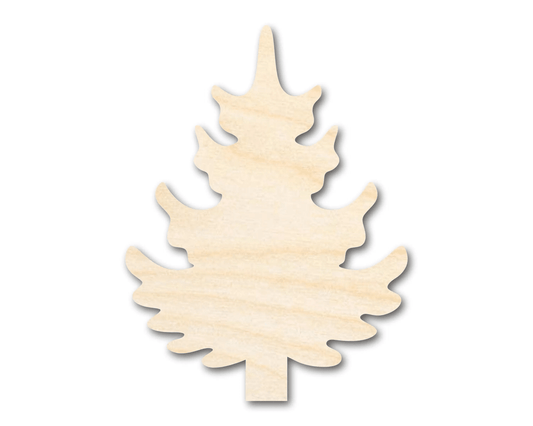 Wood Pine Tree – Laser Cut Wood Craft Cutout for DIY Decoration Blank Door Hanger Wooden Cutout Cut Outs - Unfinished - NameSigns.com