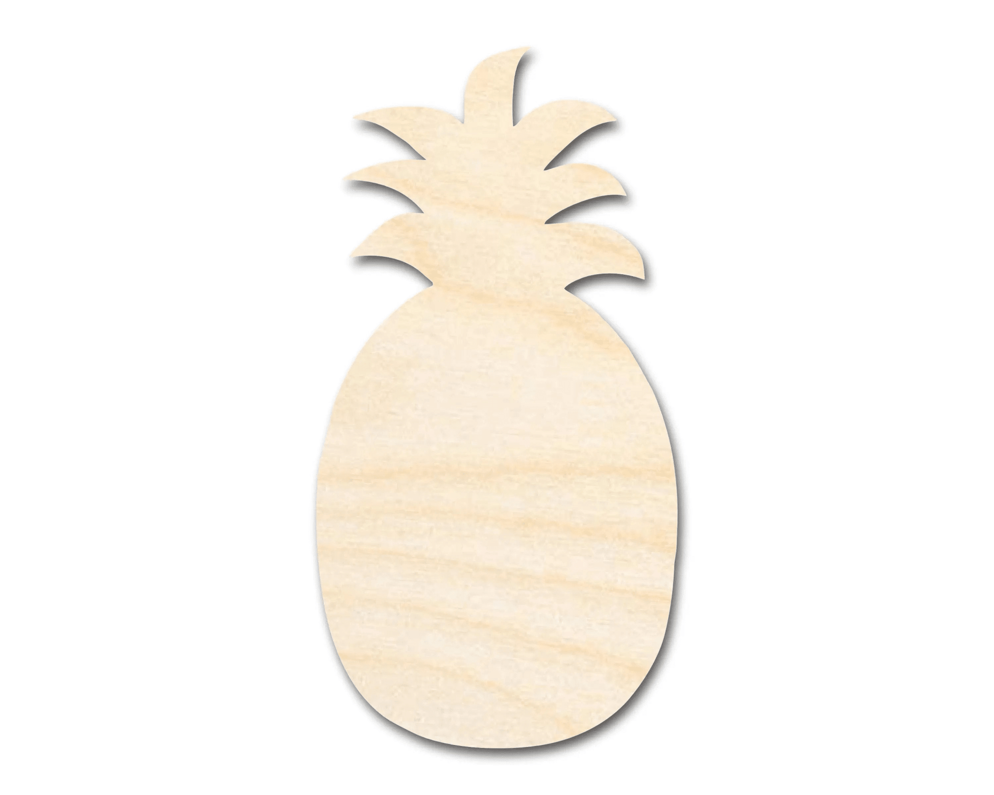 Wood Pineapple – Large DIY Wooden Craft Cutout | Natural Wood Art Decor Blank Door Hanger Wooden Cutout Cut Outs - Unfinished - NameSigns.com