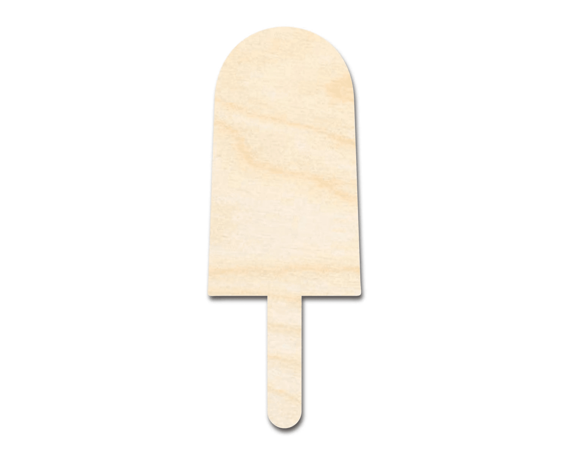 Wood Popsicle – Large Natural Wood Cutout | Summer Craft Shapes DIY Blank Door Hanger Wooden Cutout Cut Outs - Unfinished - NameSigns.com