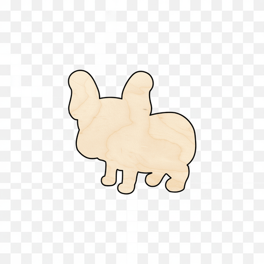 Wood Pug Shape – Baltic Birch Plywood DIY Wood Craft Shapes Blank Door Hanger Wooden Cutout Cut Outs - Unfinished - NameSigns.com