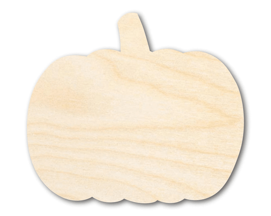 Wood Pumpkin | Large Silhouette Cutout – Rustic Fall Decor & DIY Crafts Blank Door Hanger Wooden Cutout Cut Outs - Unfinished - NameSigns.com