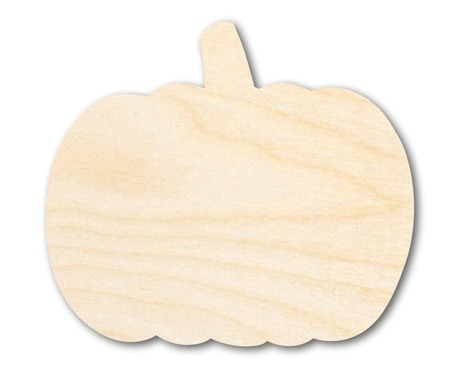 Wood Pumpkin | Large Silhouette Cutout – Rustic Fall Decor & DIY Crafts Blank Door Hanger Wooden Cutout Cut Outs - Unfinished - NameSigns.com