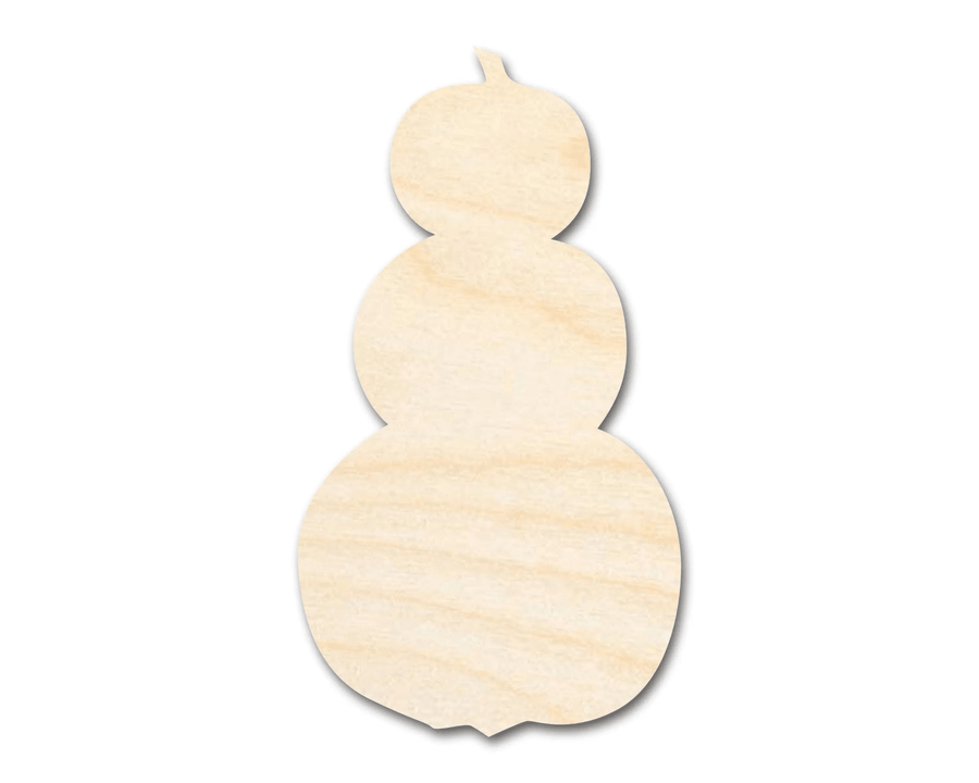 Wood Pumpkin - Rustic DIY Wood Craft Shapes | Stacked Pumpkin Decor Blank Door Hanger Wooden Cutout Cut Outs - Unfinished - NameSigns.com