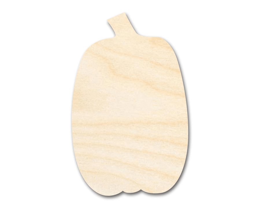Wood Pumpkin – Tall Pumpkin Shape Cutout for DIY Craft Project Blank Door Hanger Wooden Cutout Cut Outs - Unfinished - NameSigns.com