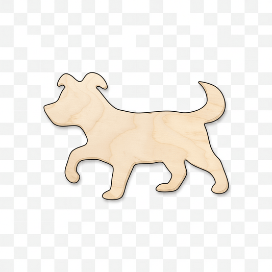 Wood Puppy Shape – Baltic Birch Plywood Dog Silhouette 46" Blank Door Hanger Wooden Cutout Cut Outs - Unfinished - NameSigns.com