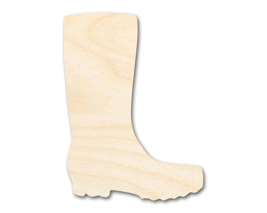 Wood Rain Boot – Large DIY Wood Shapes for Craft Projects Blank Door Hanger Wooden Cutout Cut Outs - Unfinished - NameSigns.com