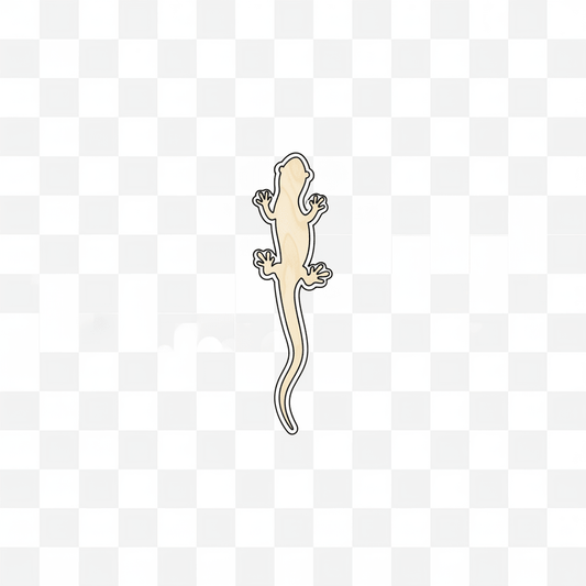 Wood Salamander – Natural Birch Plywood Wooden Animal Cutouts for Crafts Blank Door Hanger Wooden Cutout Cut Outs - Unfinished - NameSigns.com