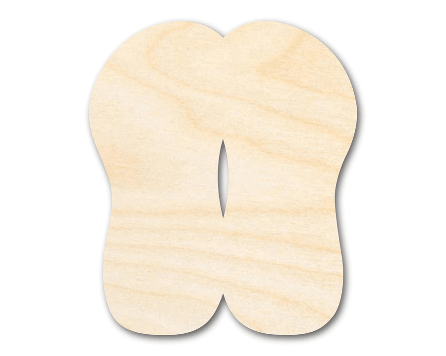 Wood Sandals – Laser Cut Wood Craft Cutouts & Sandal Templates Blank Door Hanger Wooden Cutout Cut Outs - Unfinished - NameSigns.com
