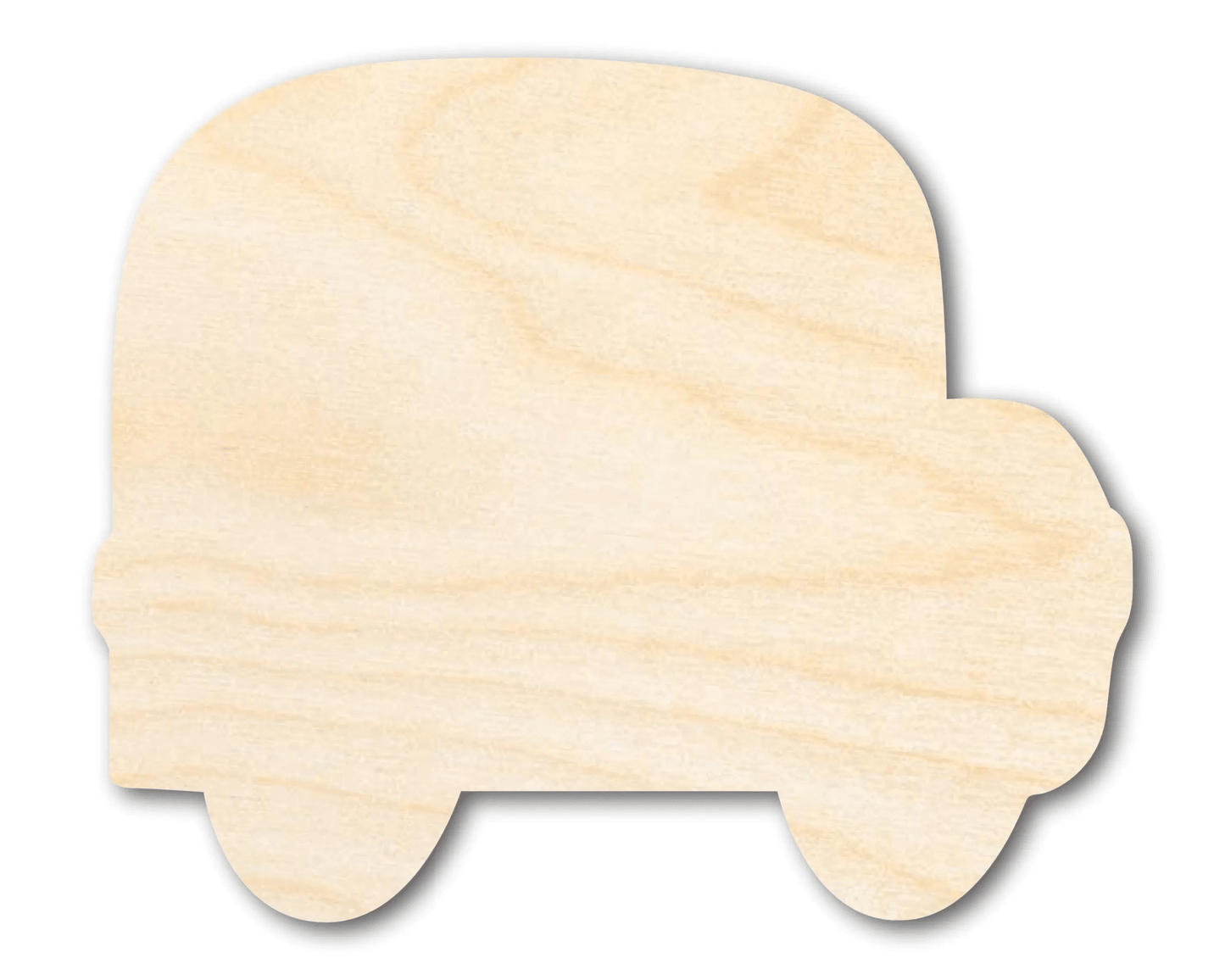 Wood School Bus - Large DIY Wood Shape Cutout for Craft Projects Blank Door Hanger Wooden Cutout Cut Outs - Unfinished - NameSigns.com