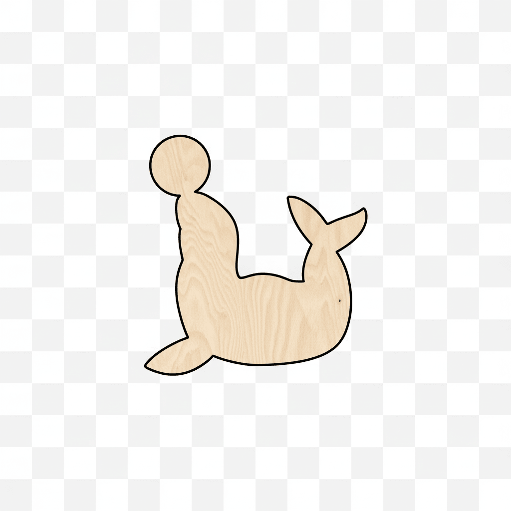 Wood Seal | Smooth Sanded Ball – Natural Wood Blanks Up to 46" Blank Door Hanger Wooden Cutout Cut Outs - Unfinished - NameSigns.com