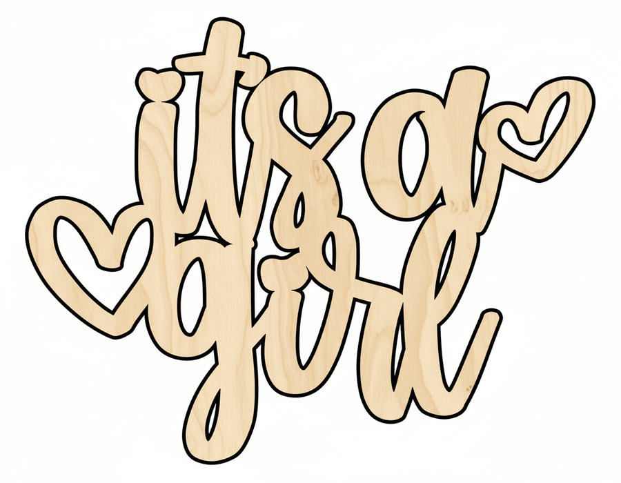 Wood Sign – Custom Birch Plywood Craft Project Supplies | Laser Cut Wood Blank Door Hanger Wooden Cutout Cut Outs - Unfinished - NameSigns.com