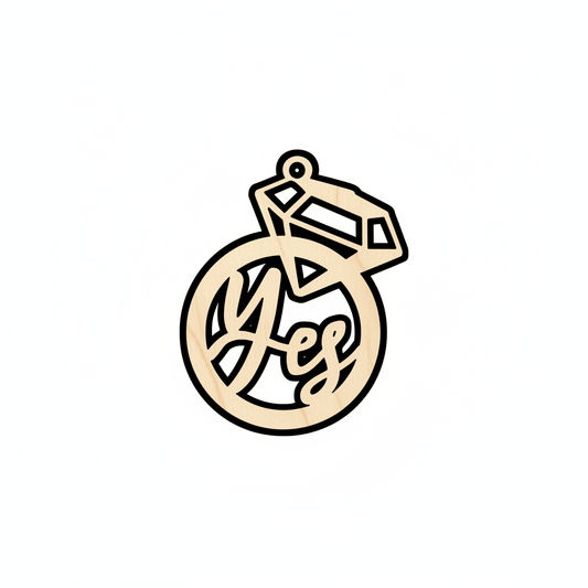 Wood Sign Cutout - Handmade Birch Plywood DIY Wedding Ornament | Natural Wood Decor Blank Door Hanger Wooden Cutout Cut Outs - Unfinished - NameSigns.com