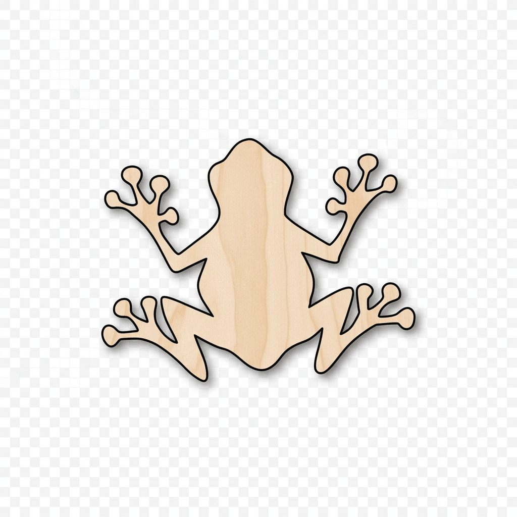 Wood Silhouette – DIY Wooden Cutouts Tree Frog on Baltic Birch Plywood Blank Door Hanger Wooden Cutout Cut Outs - Unfinished - NameSigns.com