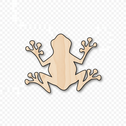 Wood Silhouette – DIY Wooden Cutouts Tree Frog on Baltic Birch Plywood Blank Door Hanger Wooden Cutout Cut Outs - Unfinished - NameSigns.com