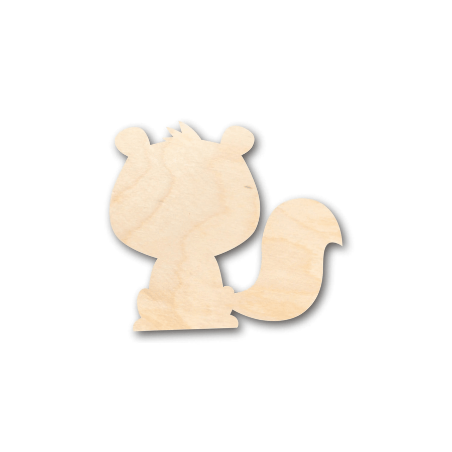 Wood Skunk Shape | Laser Cut Wood Art – Sanded Baltic Birch Plywood for Craft Shapes Blank Door Hanger Wooden Cutout Cut Outs - Unfinished - NameSigns.com