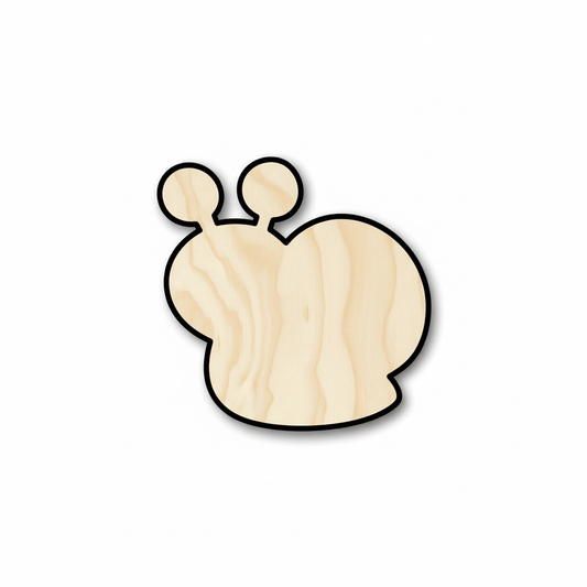 Wood Snail – Baltic Birch Plywood DIY Wood Craft Shapes Cutout Blank Door Hanger Wooden Cutout Cut Outs - Unfinished - NameSigns.com