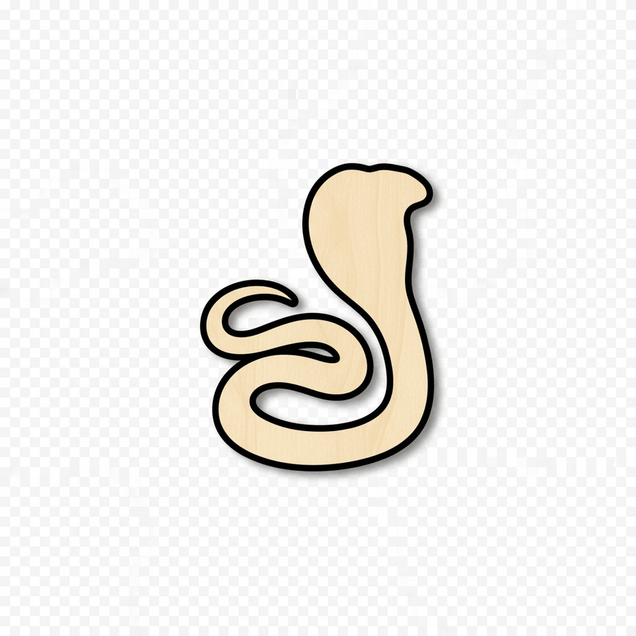 Wood Snake – Wildlife Cobra Craft | DIY Wooden Animals 46" Shape Blank Door Hanger Wooden Cutout Cut Outs - Unfinished - NameSigns.com