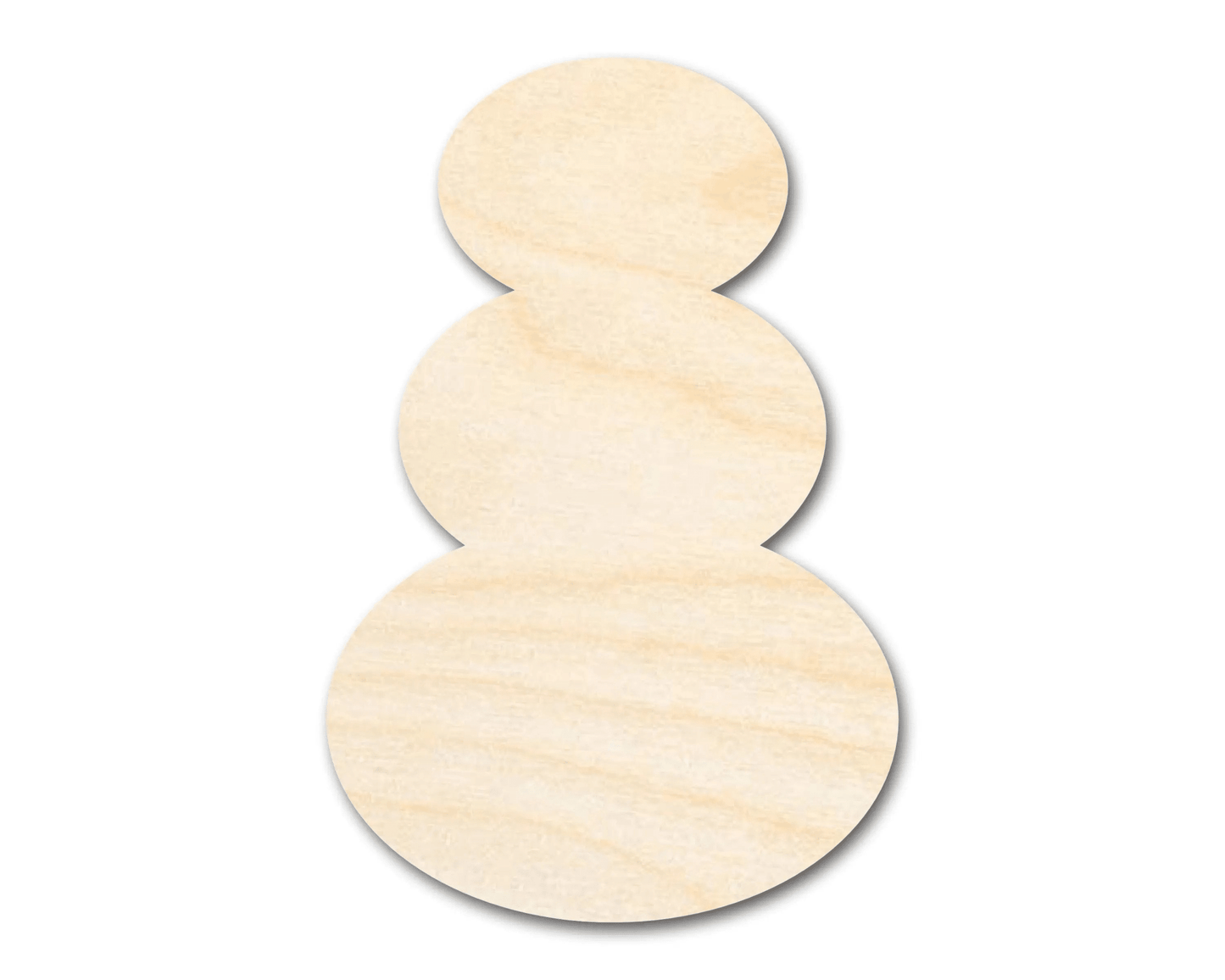 Wood Snowman – Large Wooden Craft Cutout | Paintable Winter Decoration Blank Door Hanger Wooden Cutout Cut Outs - Unfinished - NameSigns.com