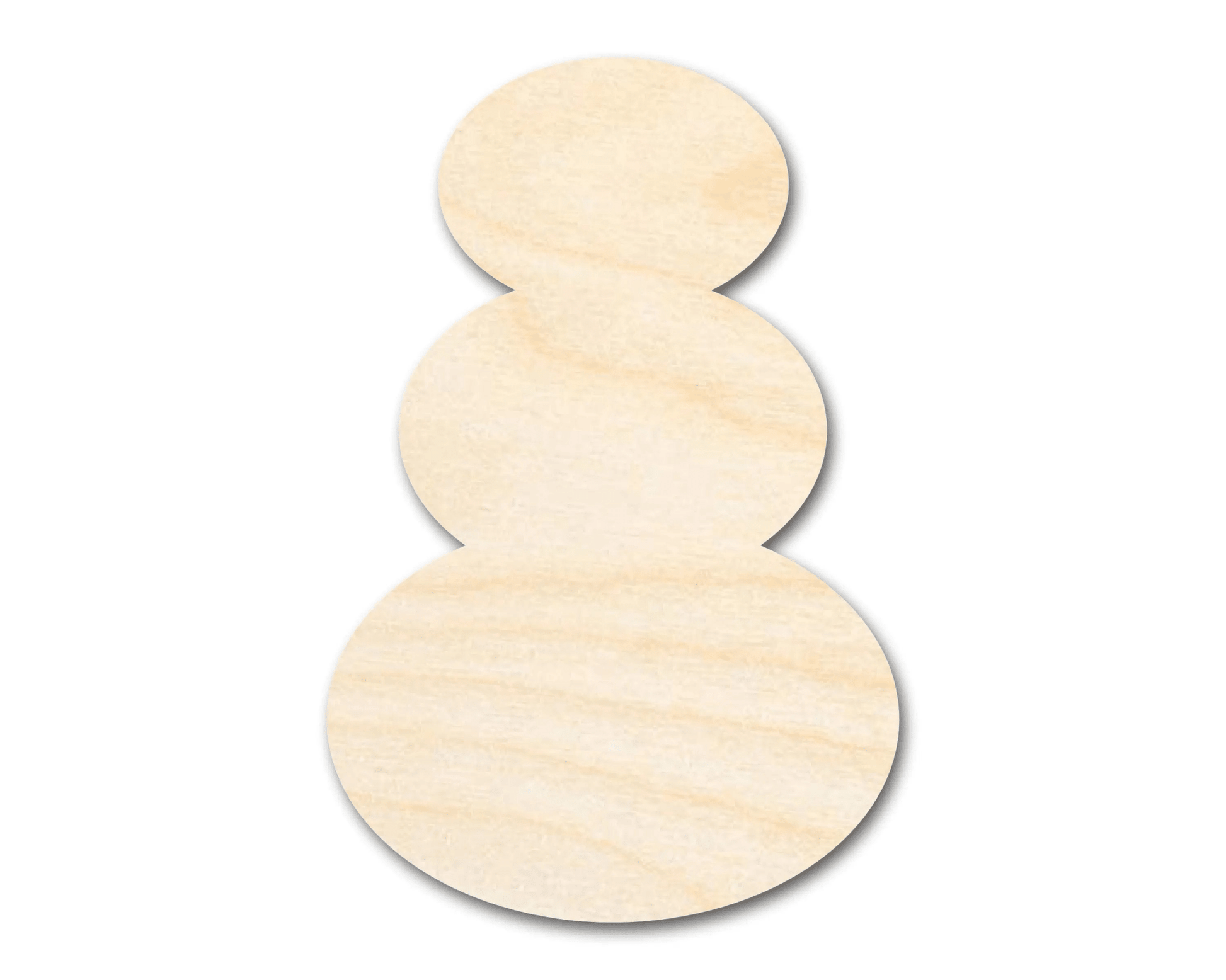 Wood Snowman – Large Wooden Craft Cutout | Paintable Winter Decoration Blank Door Hanger Wooden Cutout Cut Outs - Unfinished - NameSigns.com