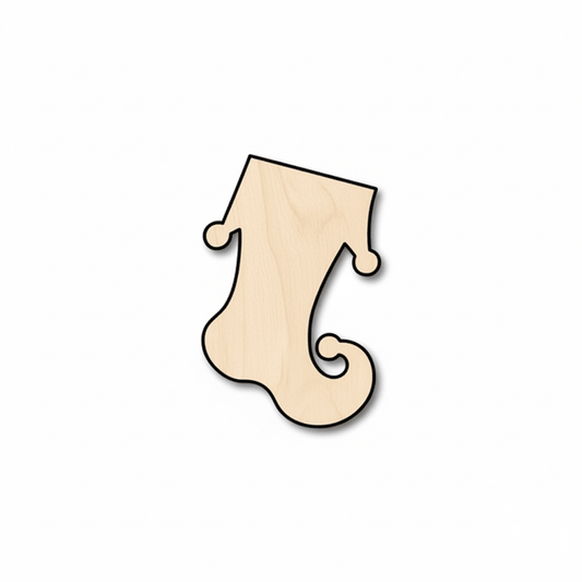 Wood Stocking – Handmade Baltic Birch Plywood Craft Project Supplies Blank Door Hanger Wooden Cutout Cut Outs - Unfinished - NameSigns.com