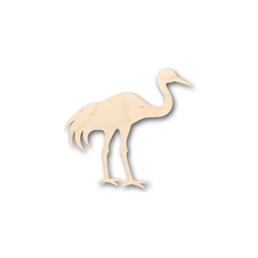 Wood Stork - Baltic Birch Plywood Bird Silhouette | Laser Cut Wood Craft Shapes Blank Door Hanger Wooden Cutout Cut Outs - Unfinished - NameSigns.com