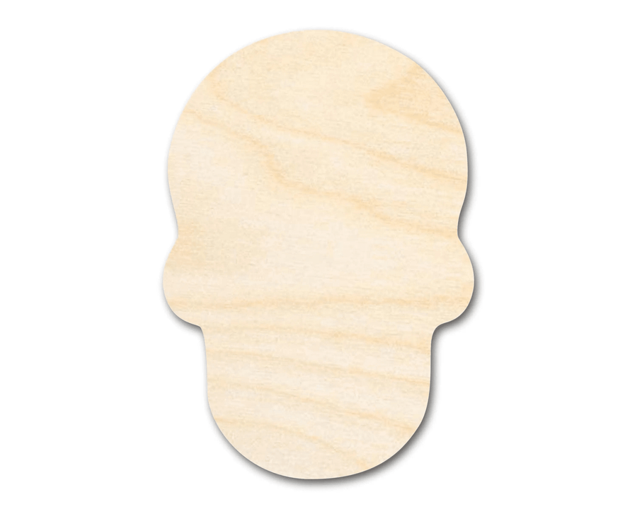 Wood Sugar Skull – Laser Cut Wood Craft Cutout for DIY Projects Blank Door Hanger Wooden Cutout Cut Outs - Unfinished - NameSigns.com