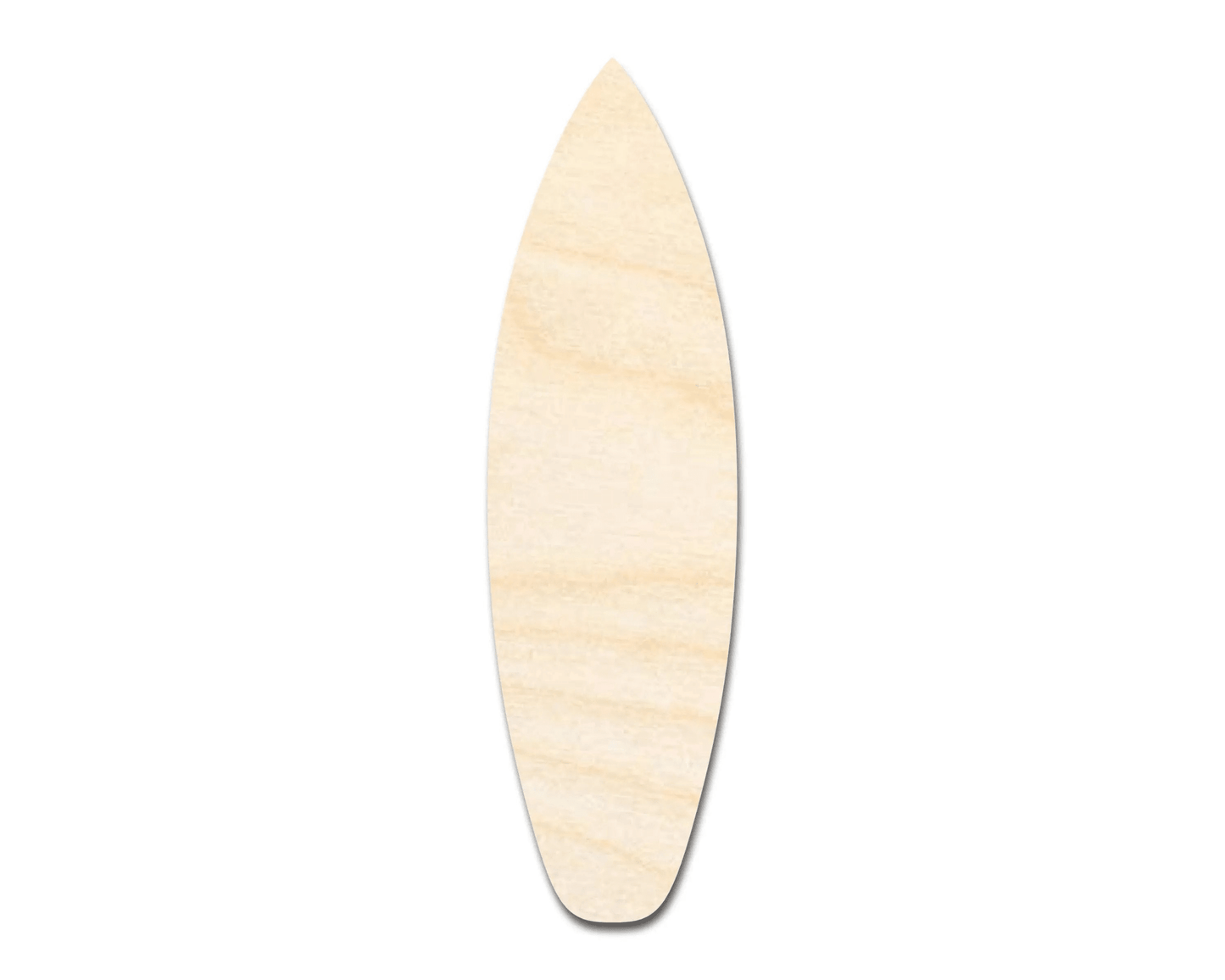 Wood Surfboard – Large DIY Wood Cutout for Craft Projects Blank Door Hanger Wooden Cutout Cut Outs - Unfinished - NameSigns.com