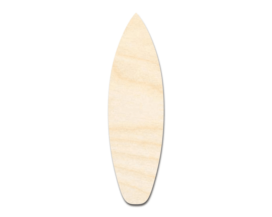 Wood Surfboard – Large DIY Wood Cutout for Craft Projects Blank Door Hanger Wooden Cutout Cut Outs - Unfinished - NameSigns.com